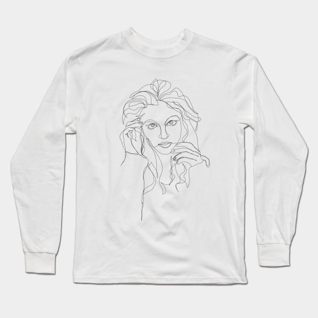 Just an outline Long Sleeve T-Shirt by Lindiwi